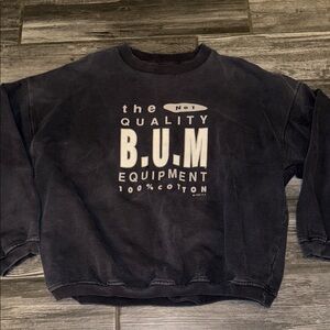 B.U.M Equipment Black Men's Sweatshirt